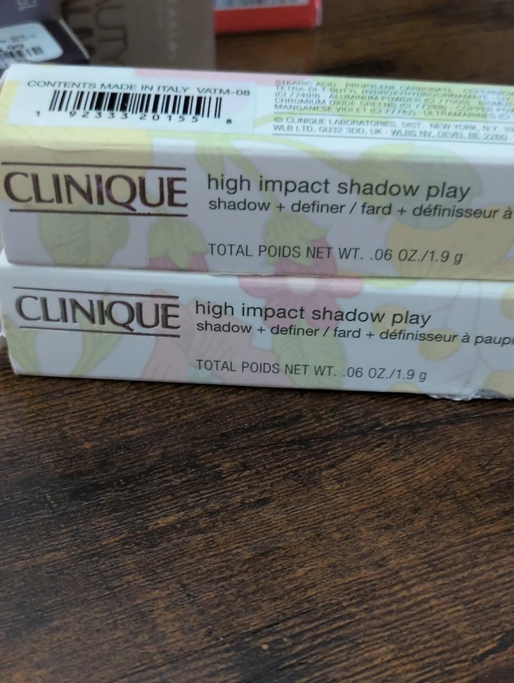 Clinique High Impact Shadow Play Eye Shadow  Definer - Soft 07 & 08 Colors
